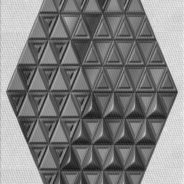 Patterned Platinum Silver Gray Rug, pat873gry