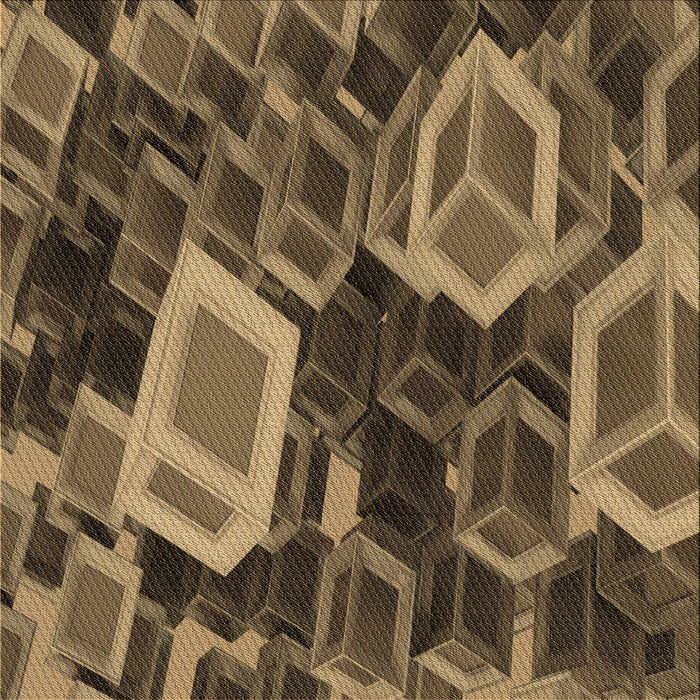 Round Machine Washable Transitional Cinnamon Brown Rug, wshpat874brn