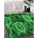 Machine Washable Transitional Deep Emerald Green Rug in a Family Room, wshpat874grn