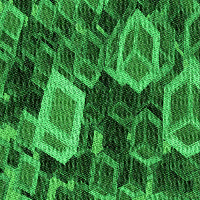 Round Patterned Deep Emerald Green Rug, pat874grn