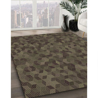 Patterned Mocha Brown Rug, pat875brn