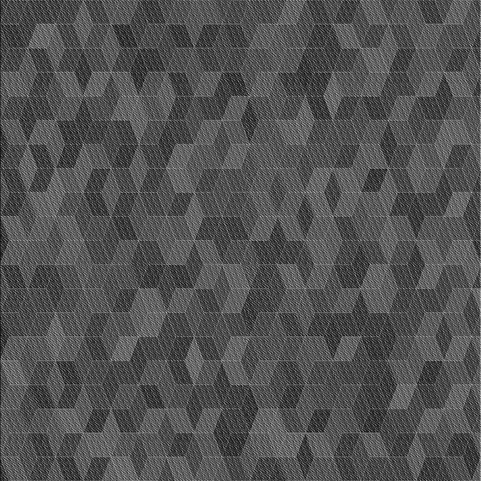 Patterned Dark Gray Black Rug, pat875gry