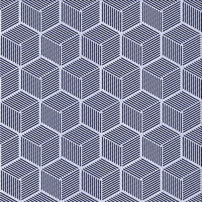 Round Patterned Blue Rug, pat876blu