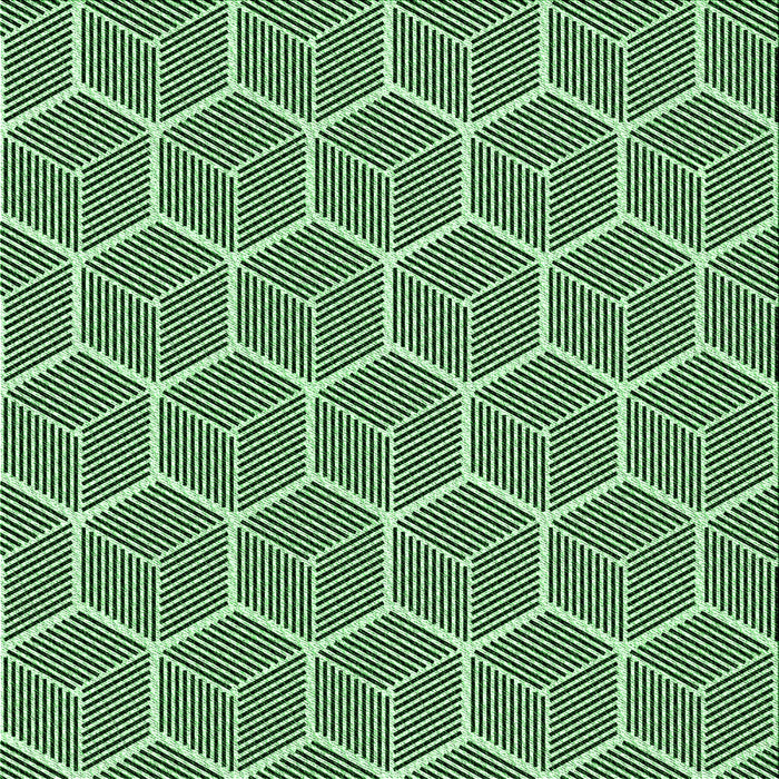 Round Patterned Dark Forest Green Rug, pat876grn