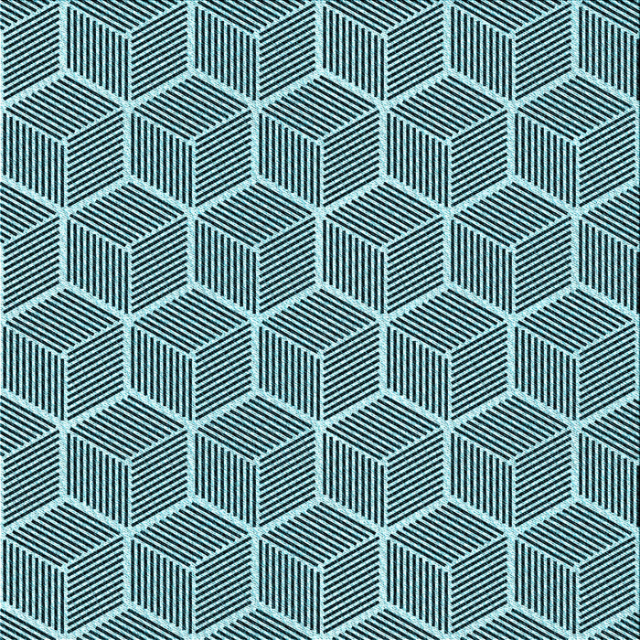 Round Machine Washable Transitional Blue Rug, wshpat876lblu