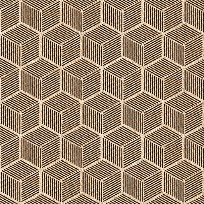 Round Patterned Khaki Gold Rug, pat876org