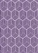 Machine Washable Transitional Purple Rug, wshpat876pur