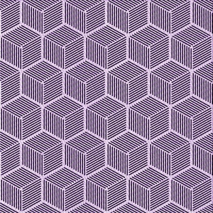 Round Patterned Purple Rug, pat876pur