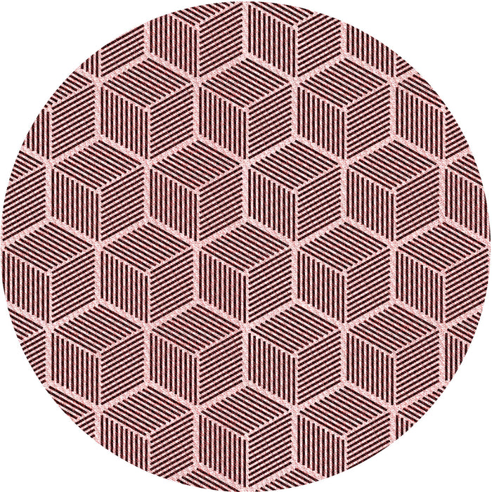 Square Machine Washable Transitional Pink Rug in a Living Room, wshpat876rd