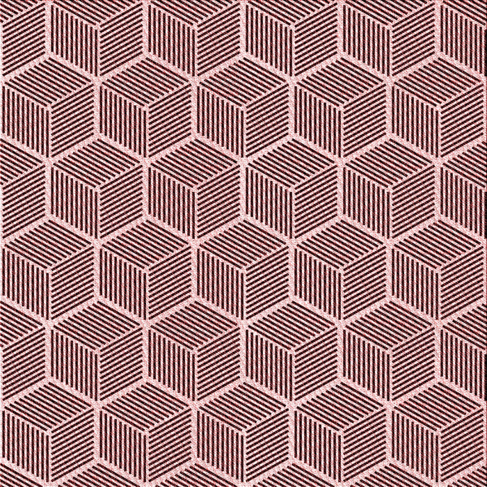 Round Patterned Pink Rug, pat876rd