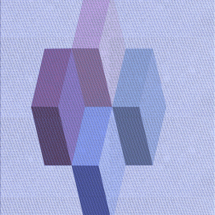 Patterned Medium Slate Blue Rug, pat877blu