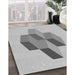 Patterned Gunmetal Gray Rug in Family Room, pat877gry