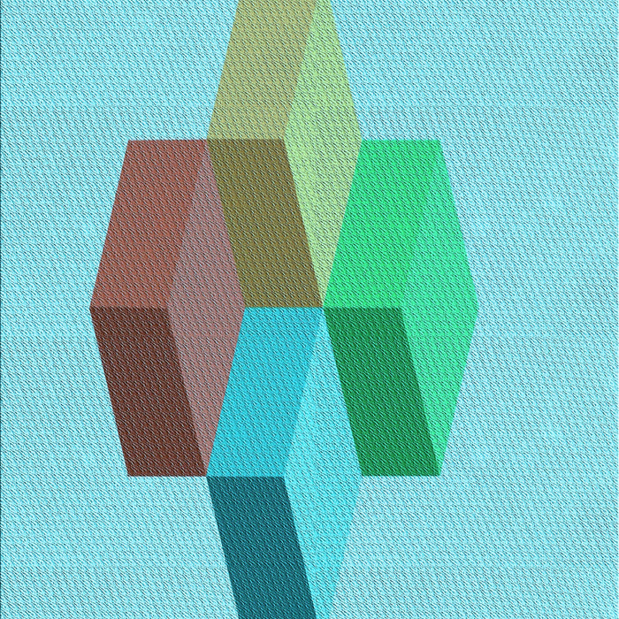 Patterned Macaw Blue Green Rug, pat877lblu