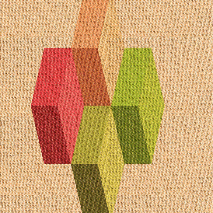 Patterned Orange Rug, pat877org