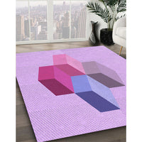 Patterned Purple Rug, pat877pur