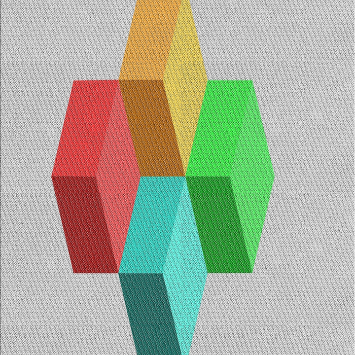 Patterned Mint Green Novelty Rug, pat877