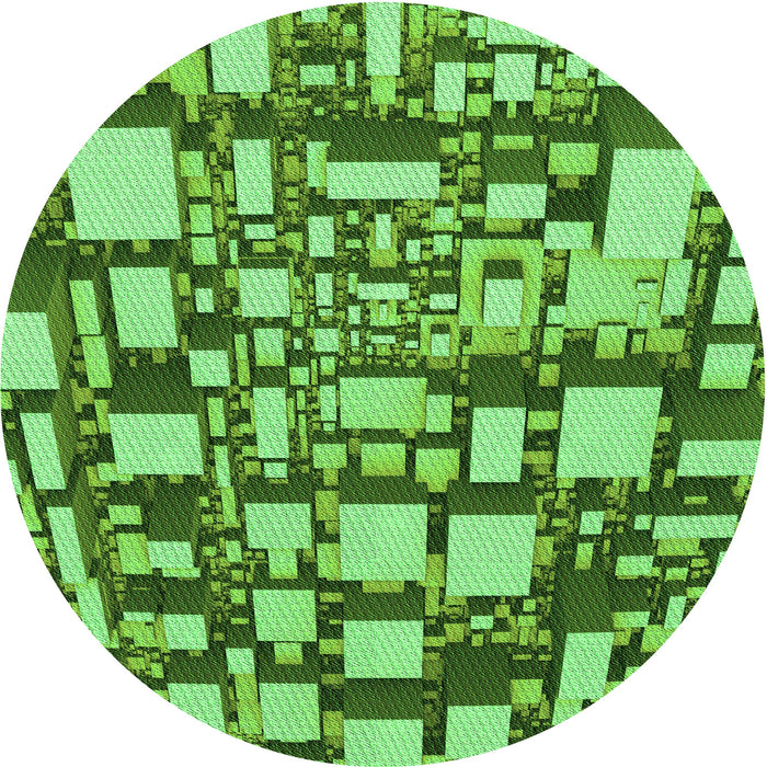 Square Patterned Emerald Green Rug, pat878grn