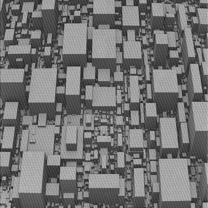 Patterned Dark Gray Rug, pat878gry