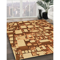 Patterned Orange Rug, pat878org