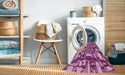 Machine Washable Transitional Violet Purple Rug in a Washing Machine, wshpat878pur