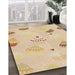 Machine Washable Transitional Khaki Gold Rug in a Family Room, wshpat879brn