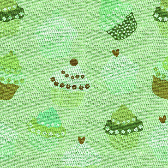 Patterned Green Rug, pat879grn