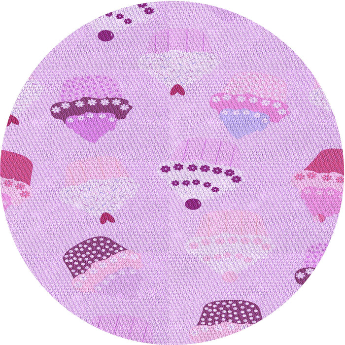 Square Machine Washable Transitional Purple Rug in a Living Room, wshpat879pur