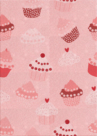 Machine Washable Transitional Pink Rug, wshpat879rd
