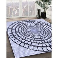 Patterned Lavender Blue Rug, pat88blu