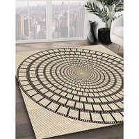 Patterned Vanilla Gold Rug, pat88brn