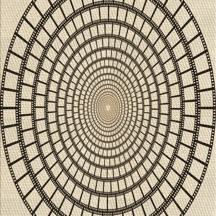 Patterned Vanilla Gold Rug, pat88brn