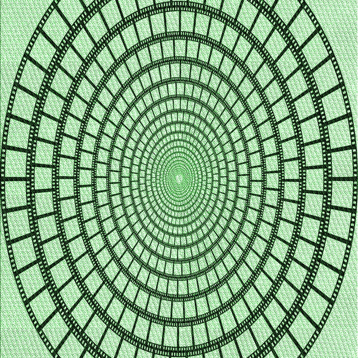 Patterned Mint Green Rug, pat88grn