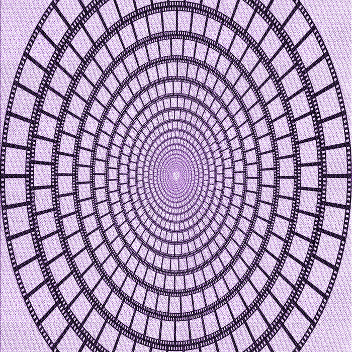 Patterned Bright Grape Purple Rug, pat88pur