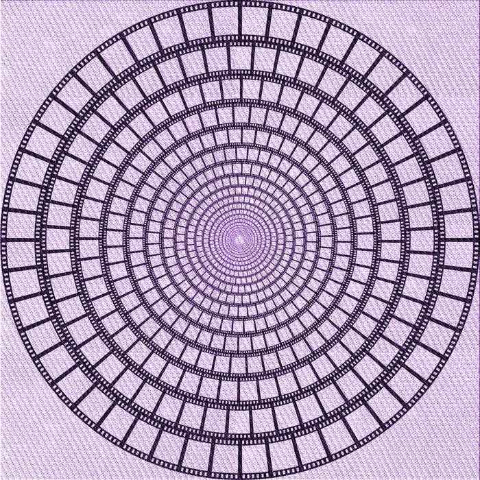 Round Machine Washable Transitional Bright Grape Purple Rug, wshpat88pur