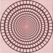 Round Patterned Light Rose Pink Rug, pat88rd