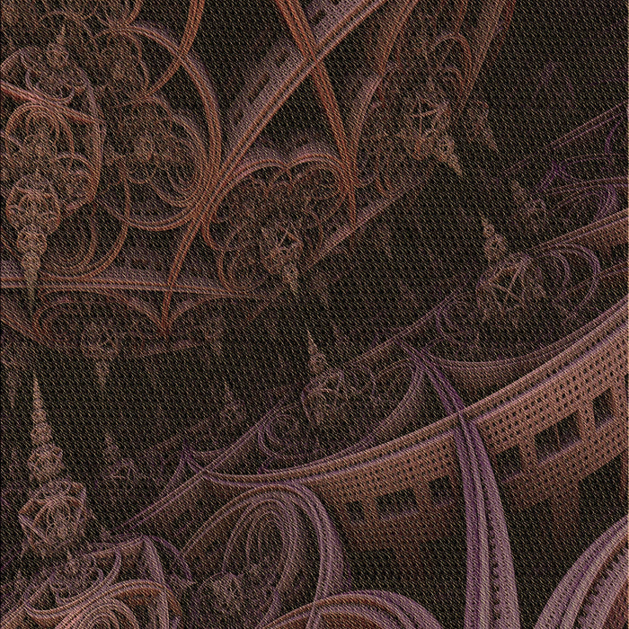 Patterned Midnight Gray Rug, pat880brn