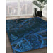 Machine Washable Transitional Blue Rug in a Family Room, wshpat880lblu