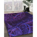 Patterned Amethyst Purple Rug in Family Room, pat880pur