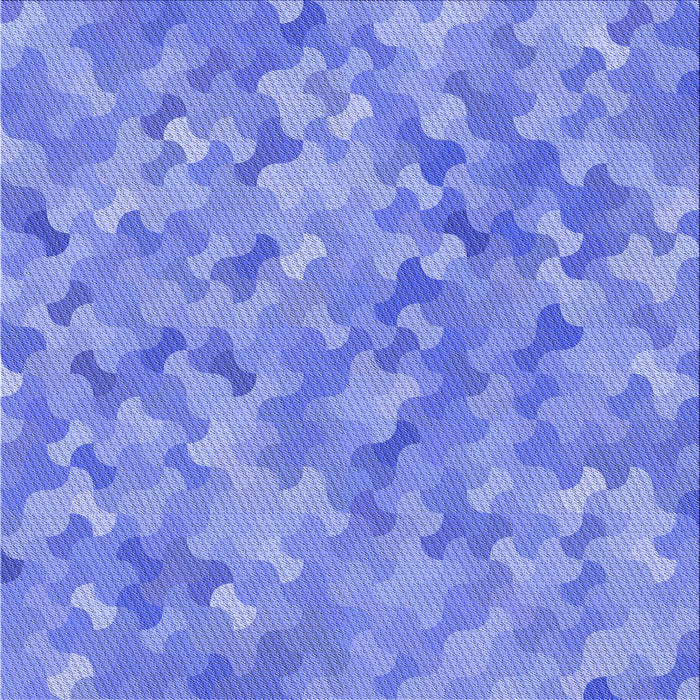 Round Patterned Blue Rug, pat881blu