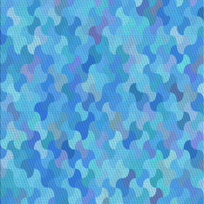 Patterned Neon Blue Rug, pat881lblu