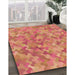 Machine Washable Transitional Fire Red Rug in a Family Room, wshpat881org