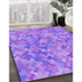 Machine Washable Transitional Purple Rug in a Family Room, wshpat881pur