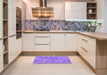 Patterned Purple Rug in a Kitchen, pat881pur