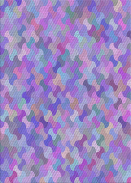 Patterned Purple Violet Purple Modern Rug, pat881