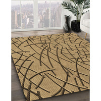 Patterned Red Brown Rug, pat882brn