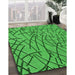 Machine Washable Transitional Green Rug in a Family Room, wshpat882grn