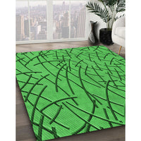 Patterned Green Rug, pat882grn