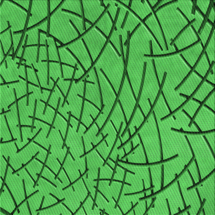 Round Patterned Green Rug, pat882grn