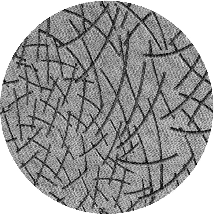 Square Patterned Gray Rug, pat882gry