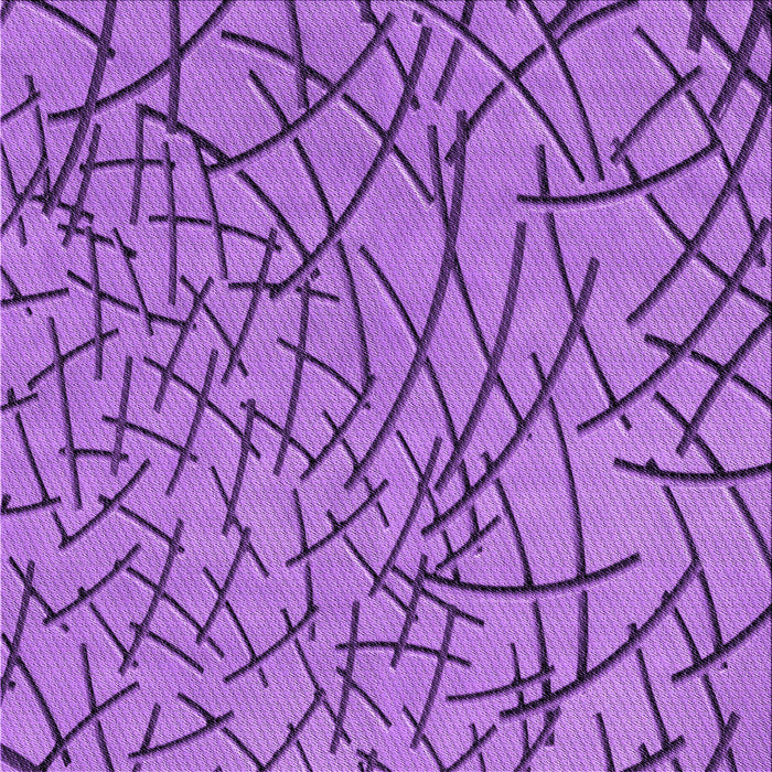 Round Machine Washable Transitional Purple Rug, wshpat882pur